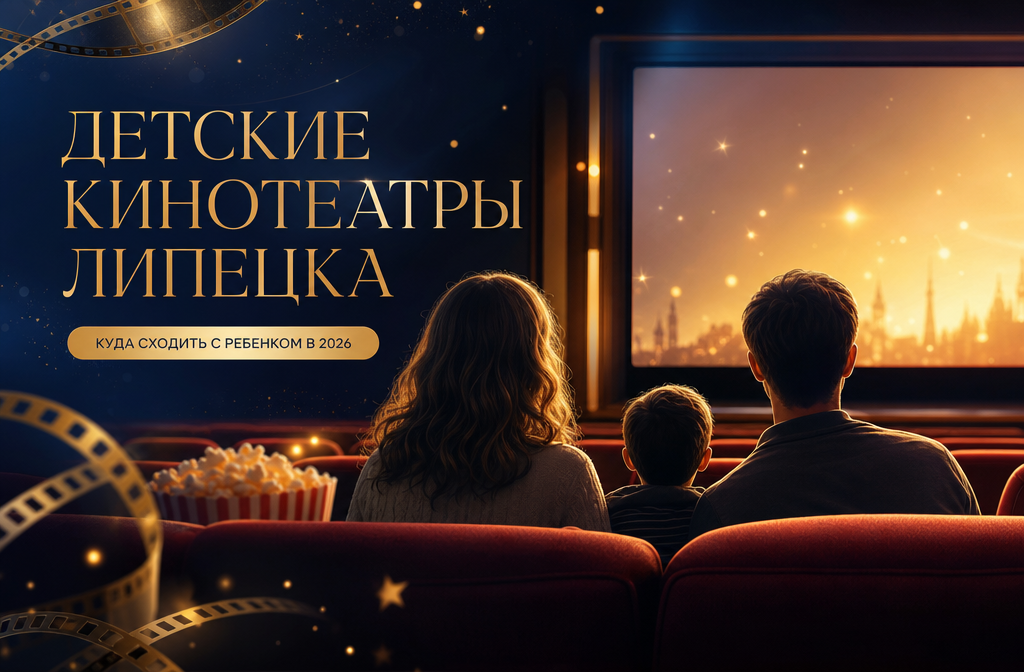 Детские кинотеатры Липецка: куда сходить с ребенком в 2026