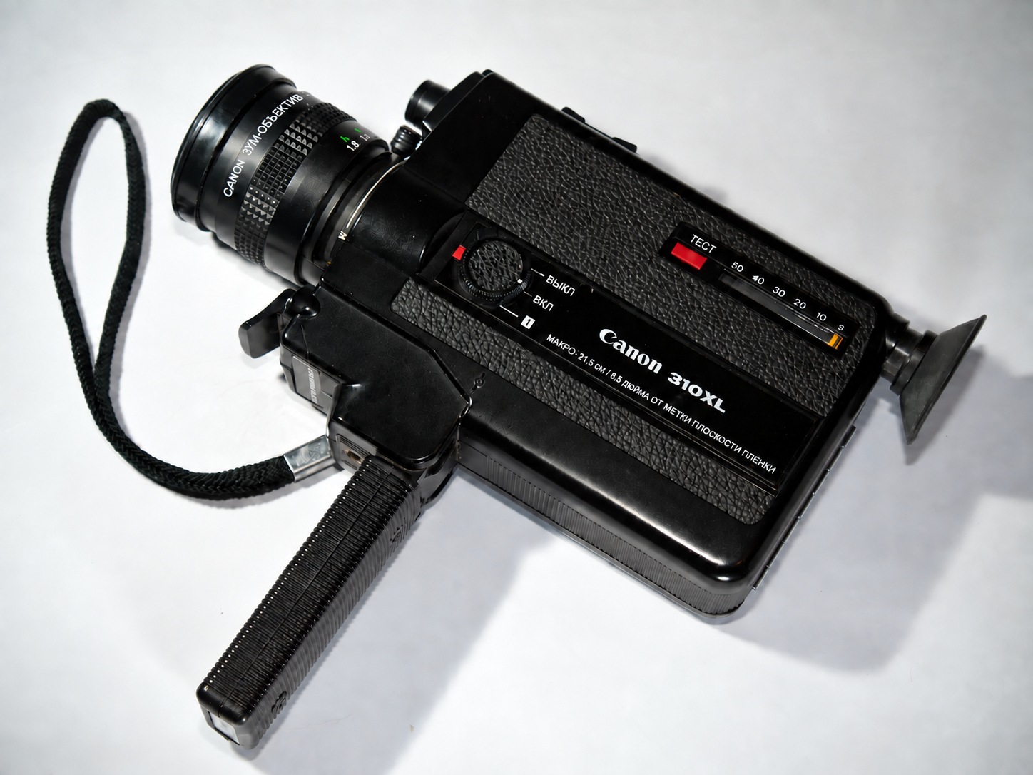 Кинокамера Canon 310XL с переводом надписей на русский
